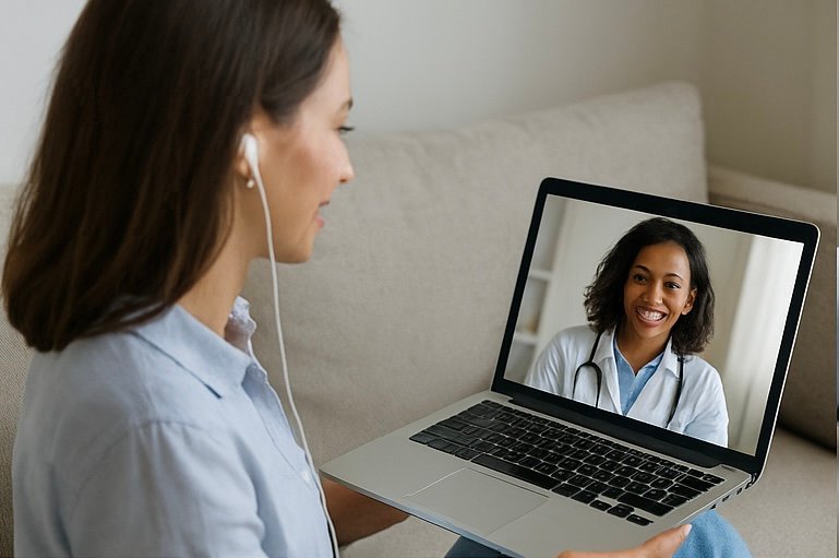 Sesión de telemedicina